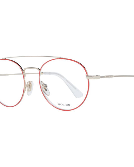 Police Red Metal & Plastic Glasses (Frames)