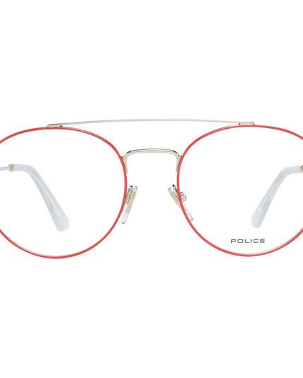 Police Red Metal & Plastic Glasses (Frames)
