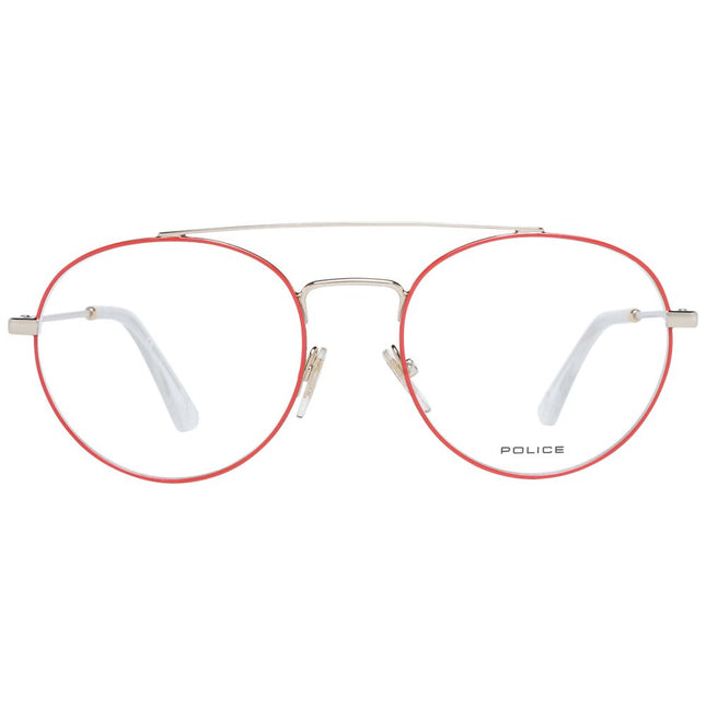 Police Red Men Glasses Frame