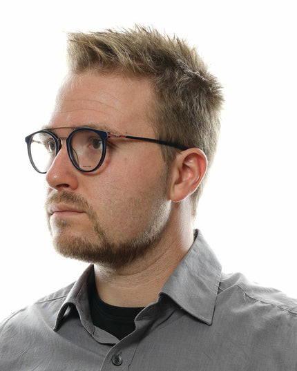 Police Blue Metal & Plastic Glasses (Frames)