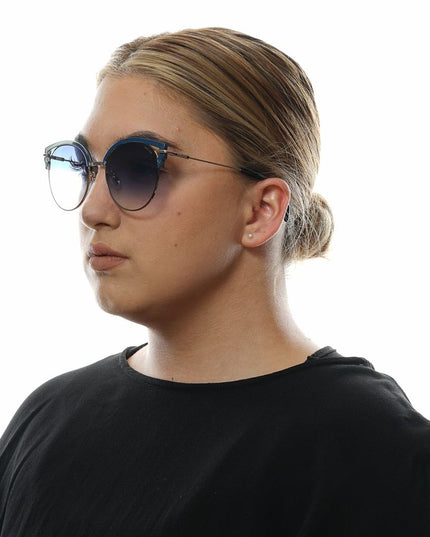 Police Blue Metal & Plastic Sunglasses