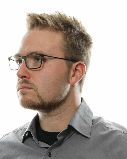 Police Gray Metal & Plastic Glasses (Frames)