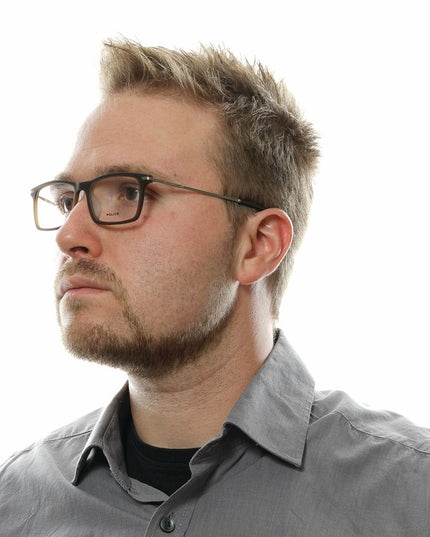 Police Brown Metal & Plastic Glasses (Frames)