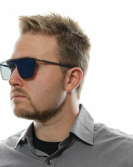 Police Blue Metal & Plastic Sunglasses