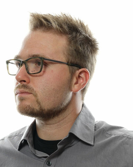 Police Green Plastic Glasses (Frames)