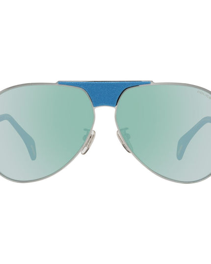 Police Blue Plastic Sunglasses