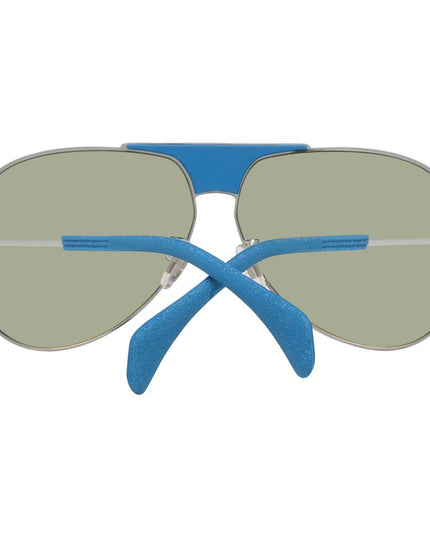 Police Blue Plastic Sunglasses