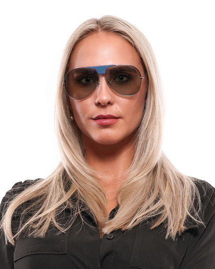 Police Blue Plastic Sunglasses