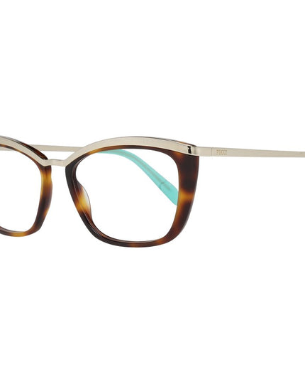 Emilio Pucci Brown Metal & Plastic Glasses (Frames)