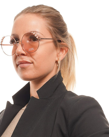Guess Rose Gold Metal Sunglasses