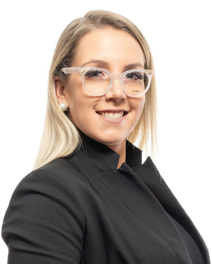 Maje White Plastic Glasses (Frames)