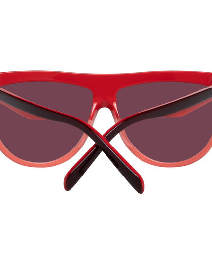 Emilio Pucci Burgundy Plastic Sunglasses