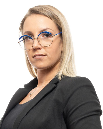 Emilio Pucci Blue Metal & Plastic Glasses (Frames)