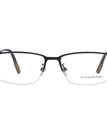 Ermenegildo Zegna Black Metal Glasses (Frames)