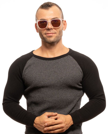 Police Transparent Plastic Sunglasses