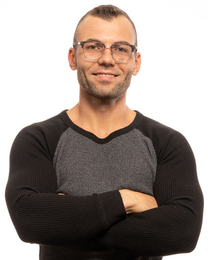 Lozza Brown Metal & Plastic Glasses (Frames)