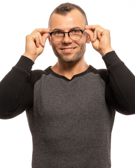 Lozza Black Metal & Plastic Glasses (Frames)