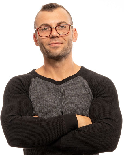 Lozza Red Plastic Glasses (Frames)