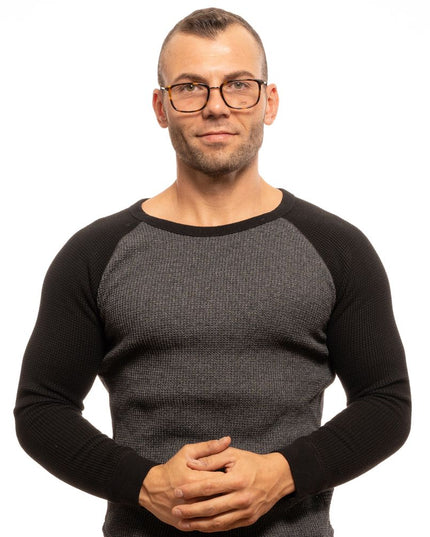 Lozza Brown Plastic Glasses (Frames)