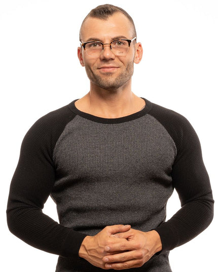 Lozza Brown Metal & Plastic Glasses (Frames)