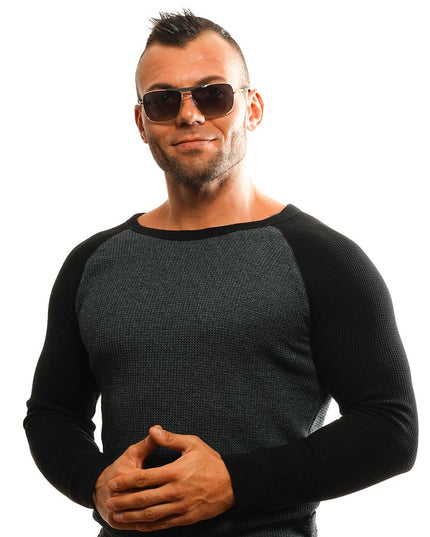 Web Gold Metal Sunglasses