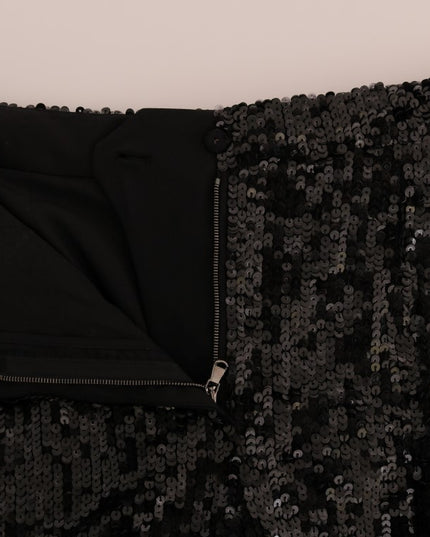 Dolce & Gabbana Black Sequined Fashion Shorts