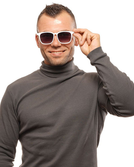 Spy White Plastic Sunglasses