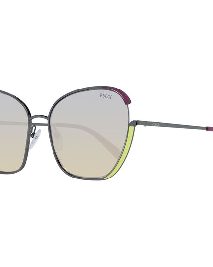 Emilio Pucci Gray Metal Sunglasses