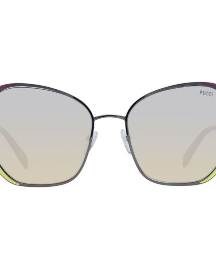 Emilio Pucci Gray Metal Sunglasses