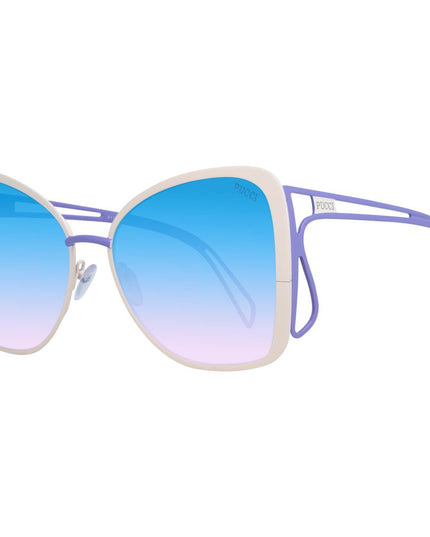 Emilio Pucci Cream Metal Sunglasses