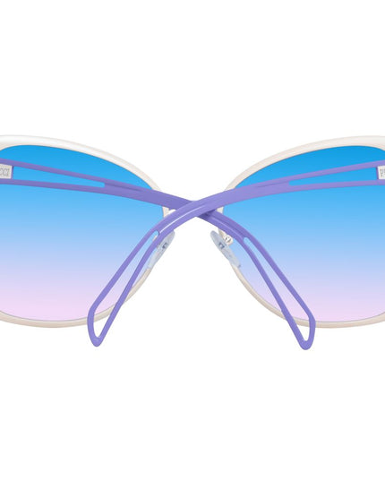 Emilio Pucci Cream Metal Sunglasses