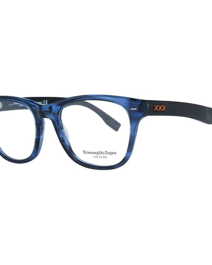 Ermenegildo Zegna Blue Plastic Glasses (Frames)
