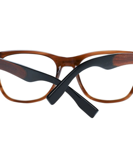 Ermenegildo Zegna Brown Plastic Glasses (Frames)