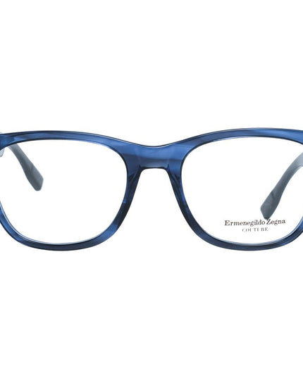 Ermenegildo Zegna Blue Plastic Glasses (Frames)