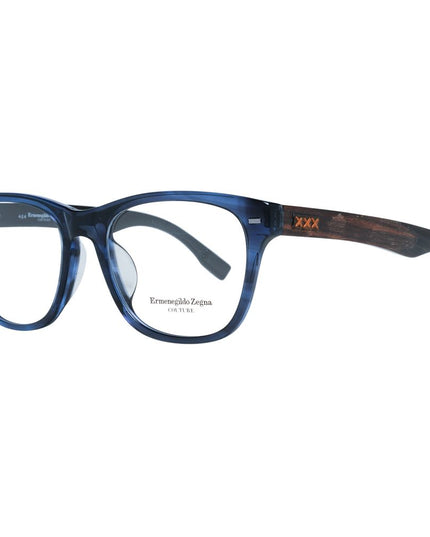 Ermenegildo Zegna Blue Plastic Glasses (Frames)