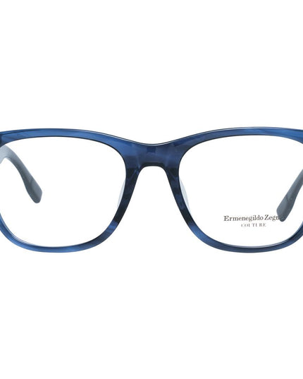 Ermenegildo Zegna Blue Plastic Glasses (Frames)
