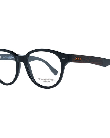 Ermenegildo Zegna Black Plastic Glasses (Frames)