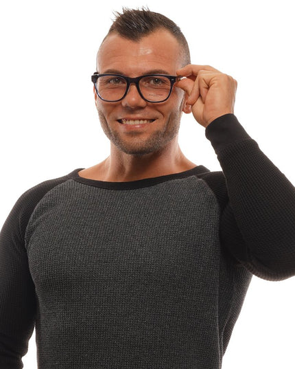 Ermenegildo Zegna Blue Plastic Glasses (Frames)