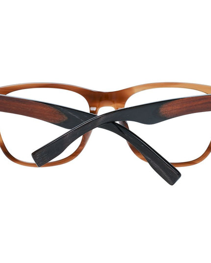 Ermenegildo Zegna Brown Plastic Glasses (Frames)