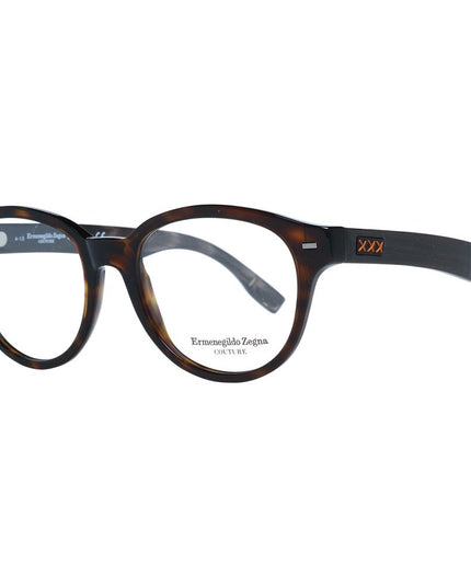 Ermenegildo Zegna Brown Plastic Glasses (Frames)