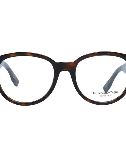 Ermenegildo Zegna Brown Plastic Glasses (Frames)
