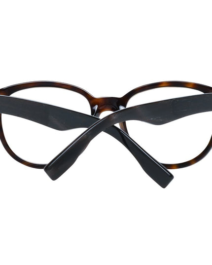 Ermenegildo Zegna Brown Plastic Glasses (Frames)