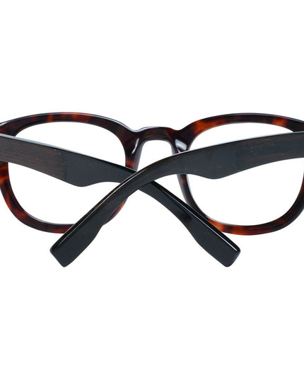 Ermenegildo Zegna Brown Plastic Glasses (Frames)