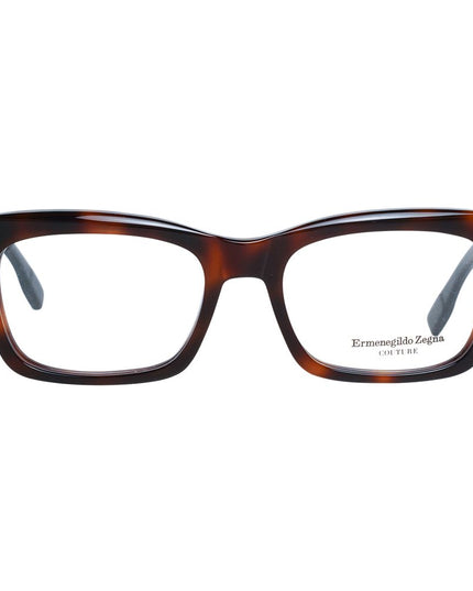 Ermenegildo Zegna Brown Plastic Glasses (Frames)