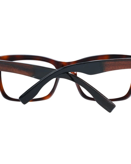 Ermenegildo Zegna Brown Plastic Glasses (Frames)