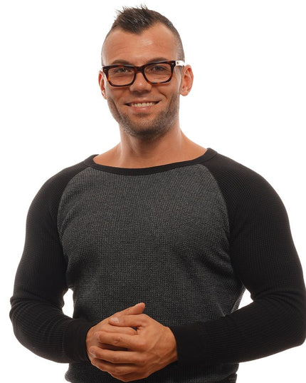 Ermenegildo Zegna Brown Plastic Glasses (Frames)