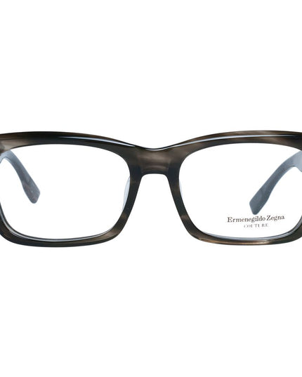 Ermenegildo Zegna Gray Acetate, Wood & Horn Glasses (Frames)