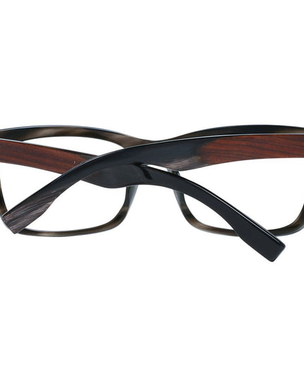 Ermenegildo Zegna Gray Acetate, Wood & Horn Glasses (Frames)