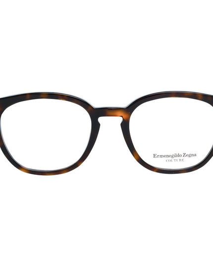 Ermenegildo Zegna Brown Plastic Glasses (Frames)