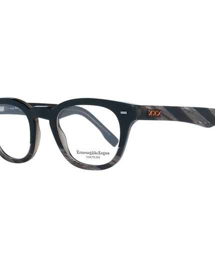 Ermenegildo Zegna Black Plastic Glasses (Frames)